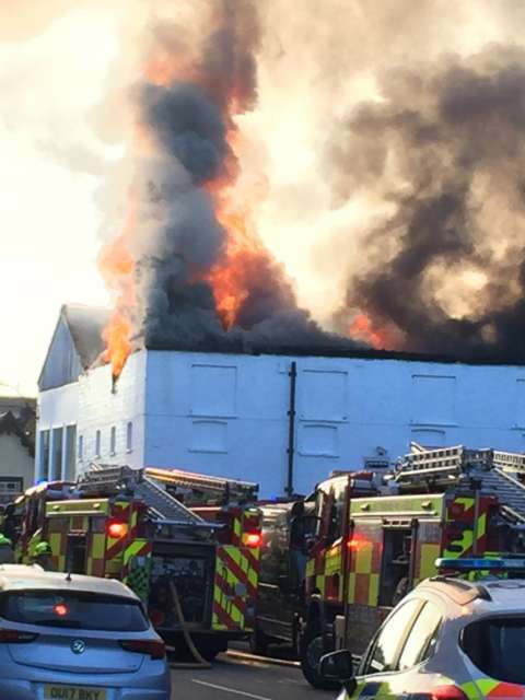 35 Firefighters tackle warehouse blaze in Ware