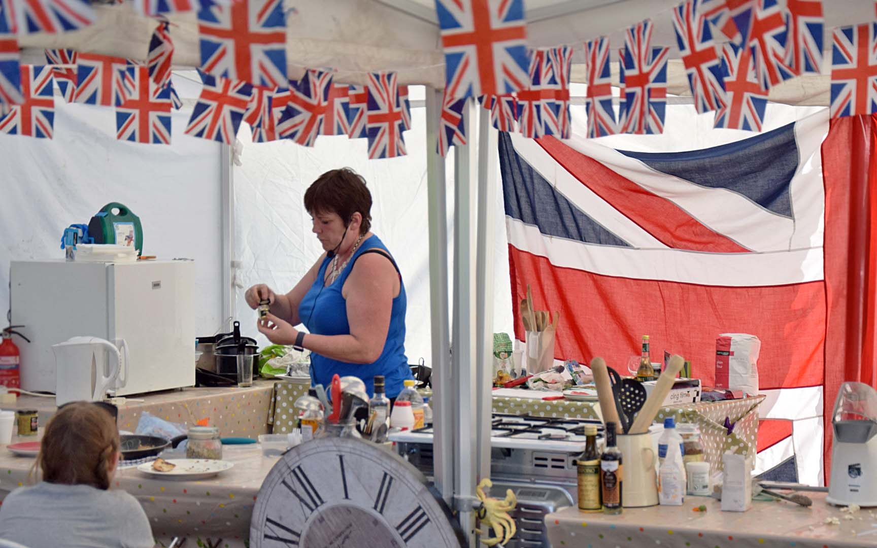 Julie Foster a chef with Quintessentially British Classic Events in Cassiobury Park