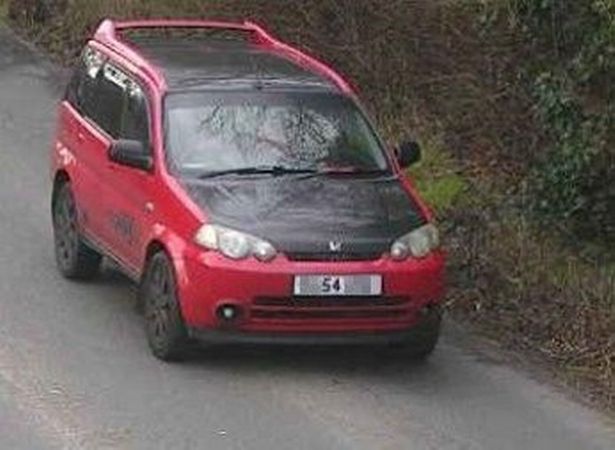 Police have released an image of a 'highly distinctive' red Honda that Joy often travelled in